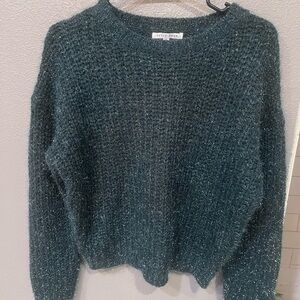 Ivory Rose Boutique Sparkle Green Sweater size small